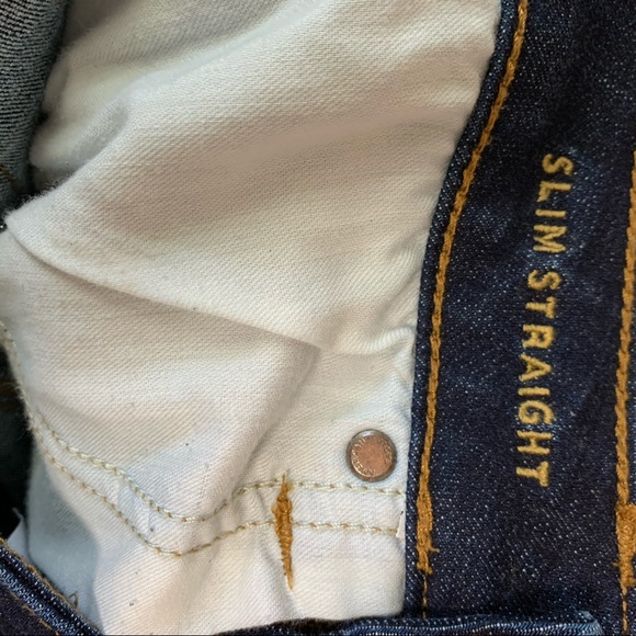 American Eagle slim straight dark wash jeans - Picture 5 of 7